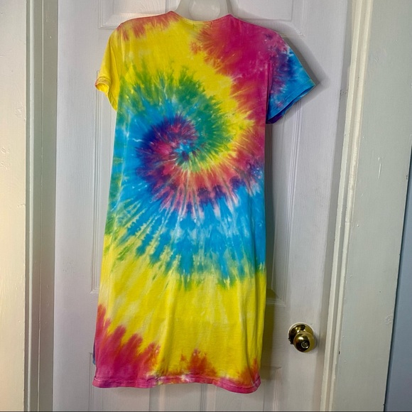 Hot Topic Alien Tie Dyed Shift Dress Size Medium - Picture 3 of 6
